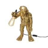 TABLE LAMP DIVER MONKEY GOLD - TABLE LAMPS